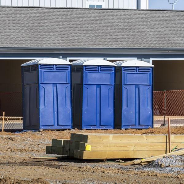 Heavy-duty construction site porta potty in Port Huron, Michigan